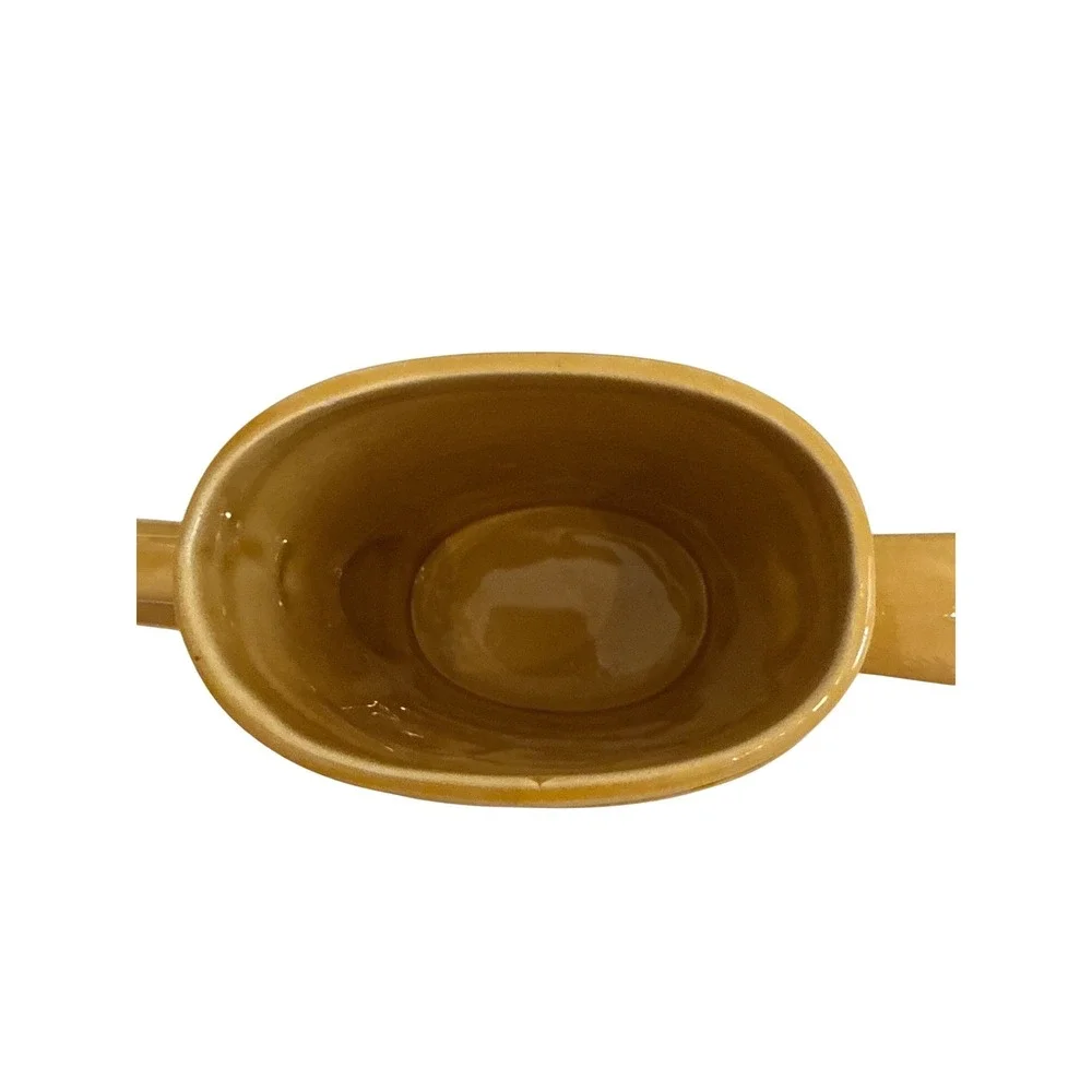 Williams Sonoma Olio d'Oliva Toscana Olive Oil Decanter Dispenser Mustard Yellow